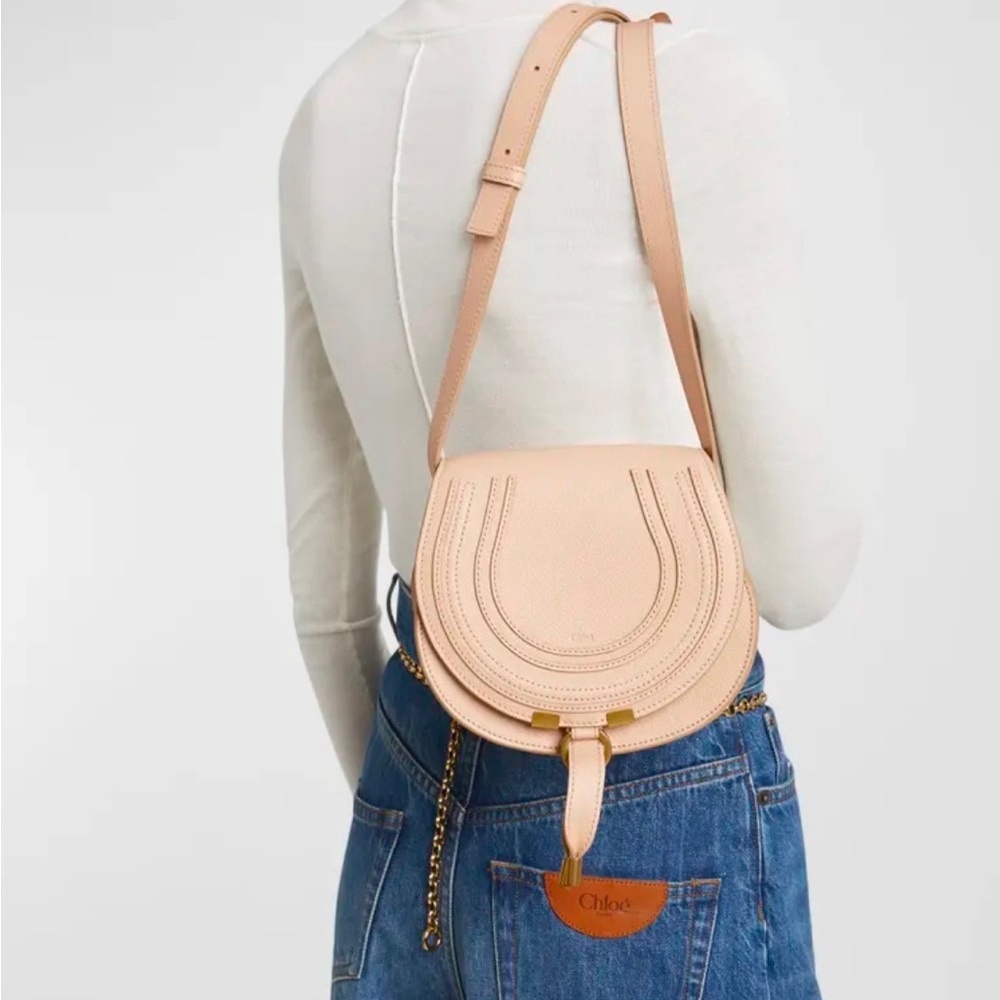 Chloe Marcie Small Crossbody Bag in Grained Calfskin